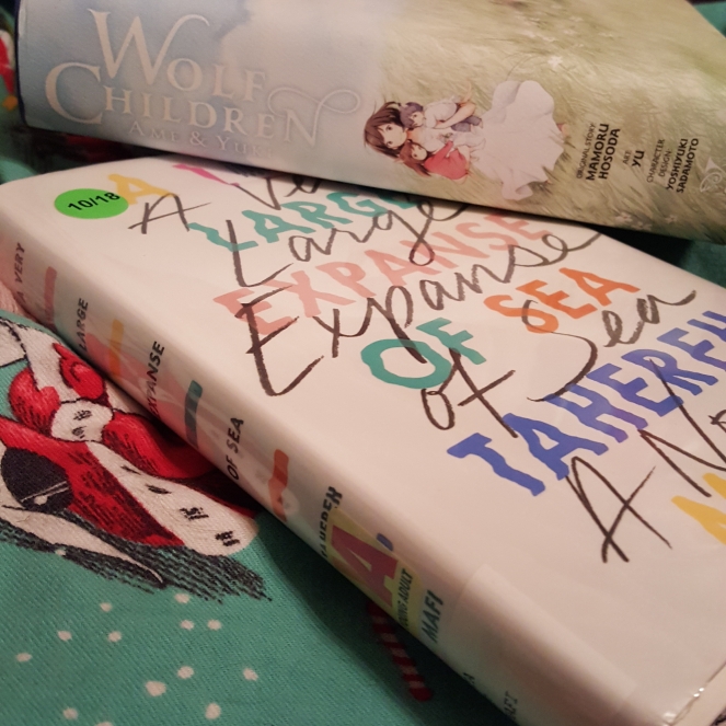 Wolf Children by Mamoru Hosoda and A Very Large Expanse of Sea by Tahereh Mafi